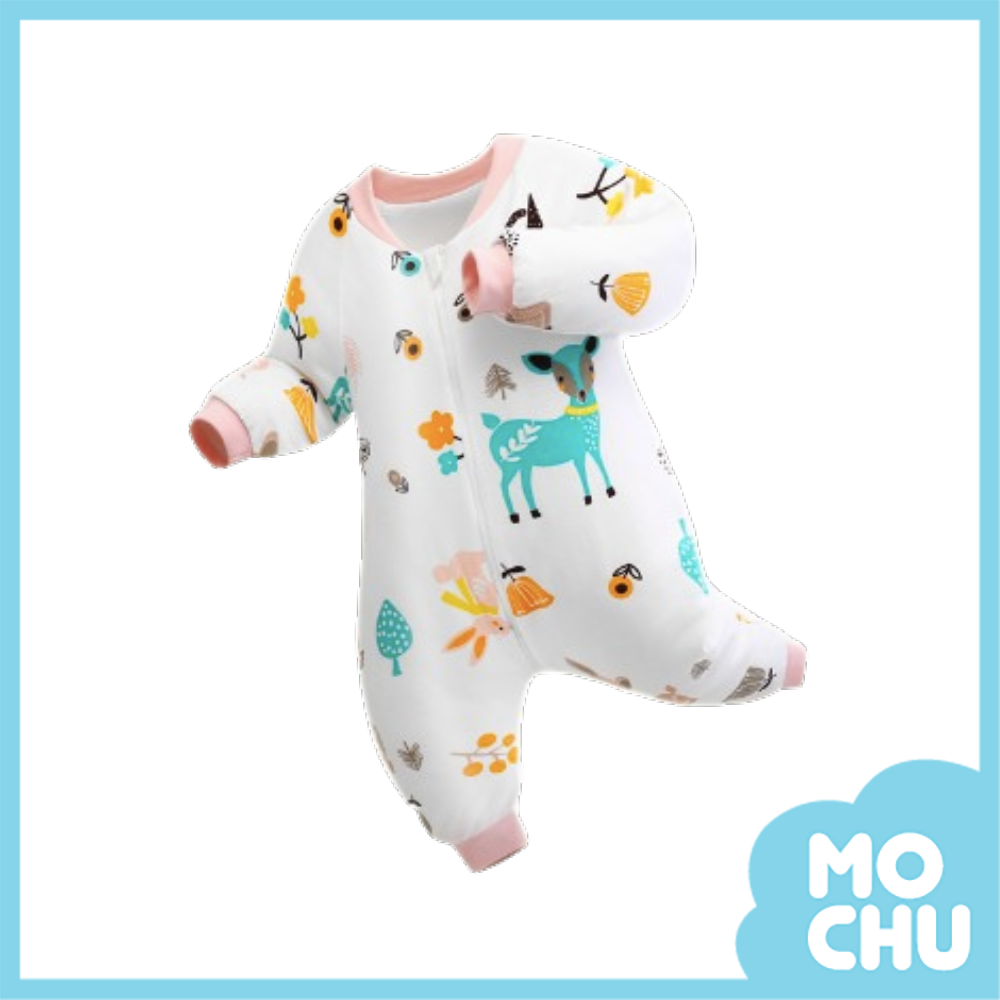 小鹿兔子好朋友長袖防踢被