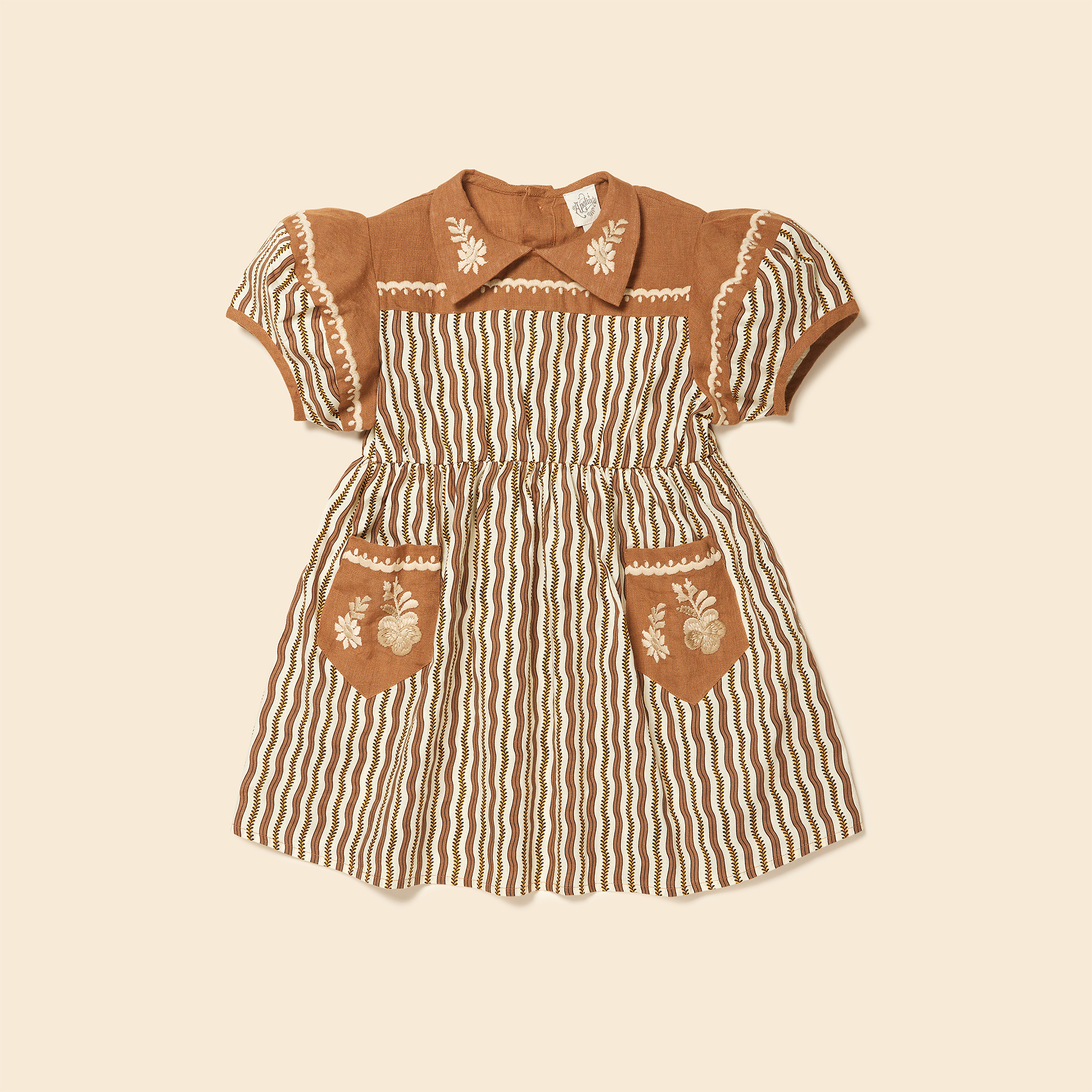 m*8様 apolina kids Nellie Dress Poppit St APOLINA - Nellie Dress（Poppit Stripe）