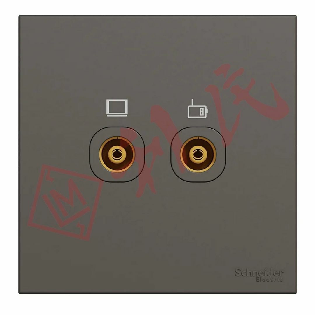 施耐德 AvatarOn C 兩位電視/收音機天線主板插座