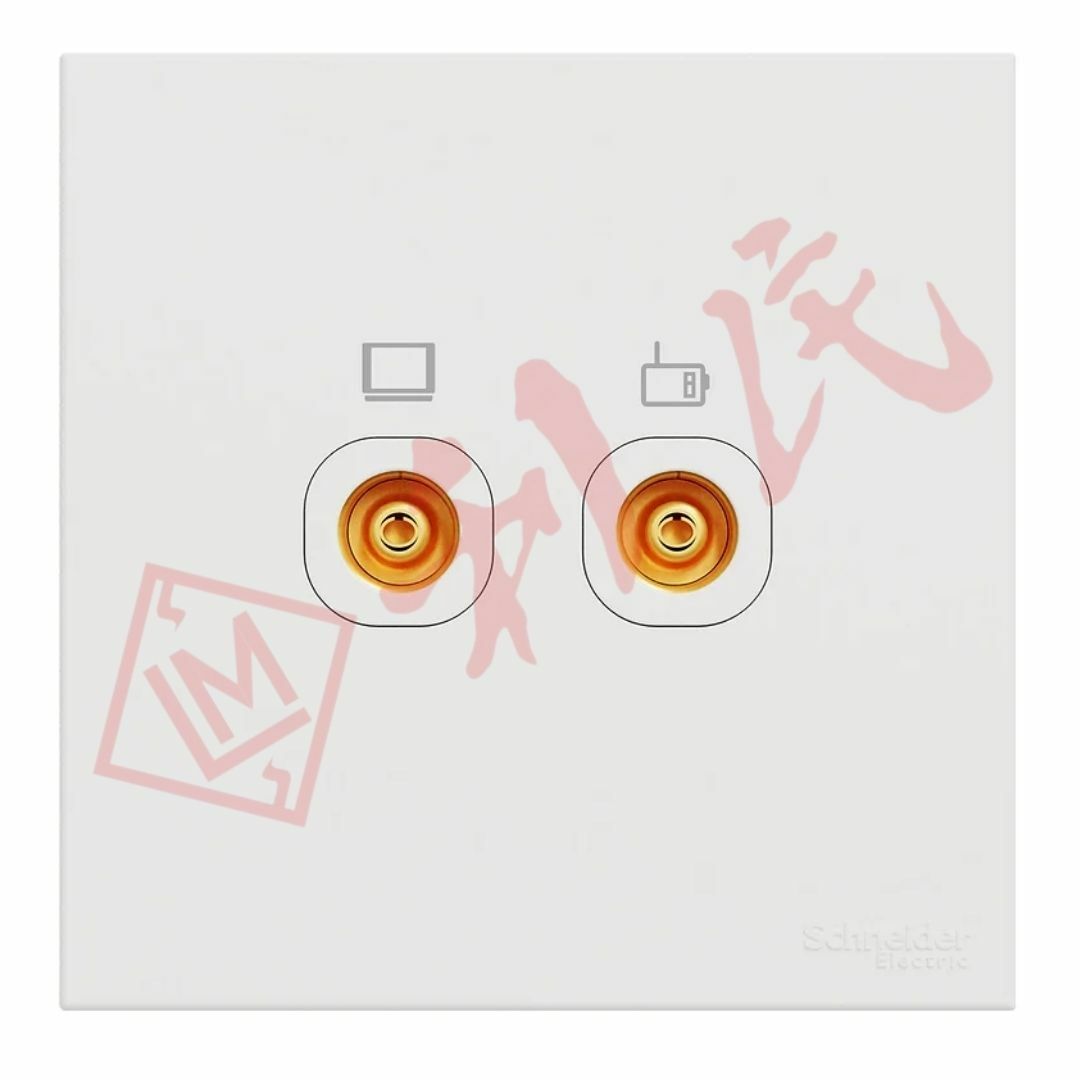 施耐德 AvatarOn C 兩位電視/收音機天線主板插座