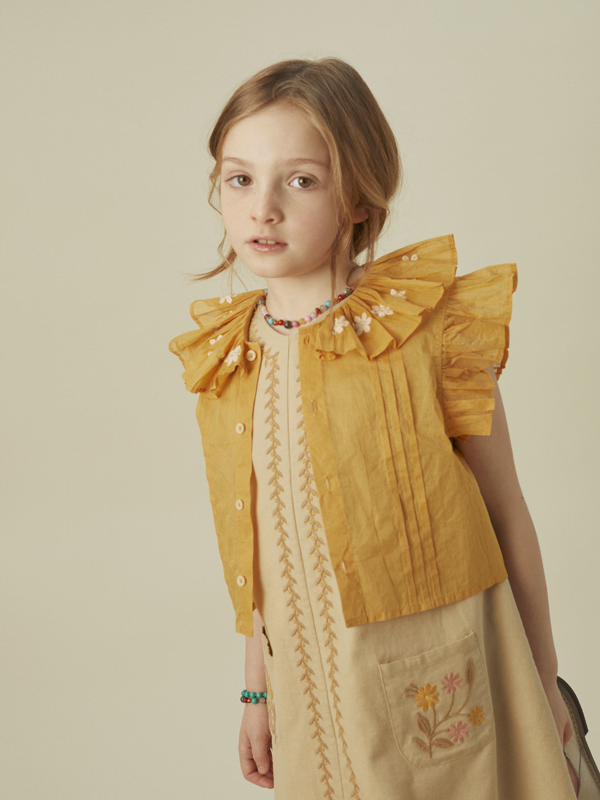 ワンピース Apolina Vela Dress - Dove 5-7 APOLINA - Vela Dress（Dove）