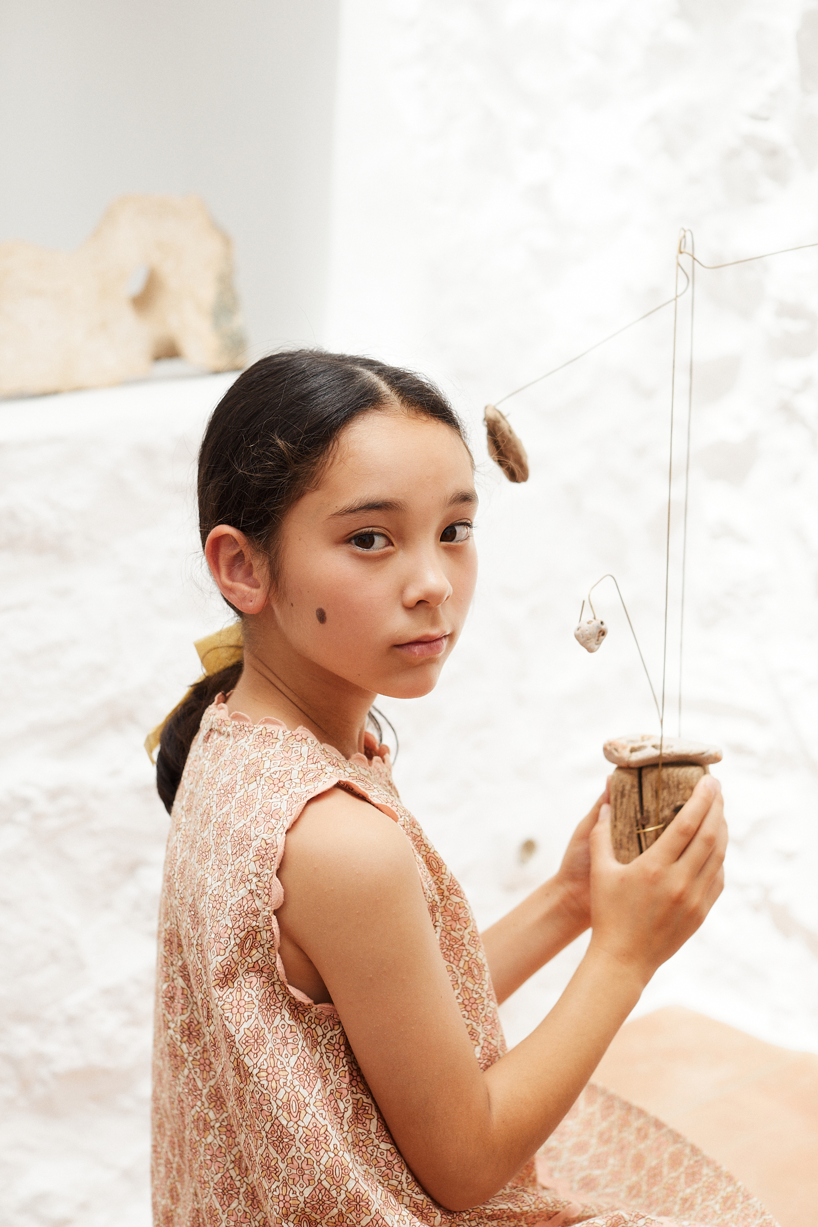 ワンピース apolina Wilma Dress, Golden Grove 3-5y APOLINA - Wilma Dress（Bellflower Carnation）