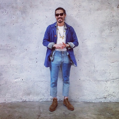 VISVIM MIES COAT (( USED A )) 中古美品 - BLUE SIZE 1 IN STOCK NOW (現貨發售中)