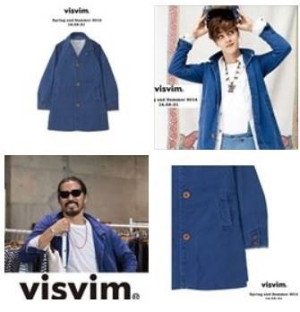 VISVIM MIES COAT (( USED A )) 中古美品 - BLUE SIZE 1 IN STOCK NOW (現貨發售中)