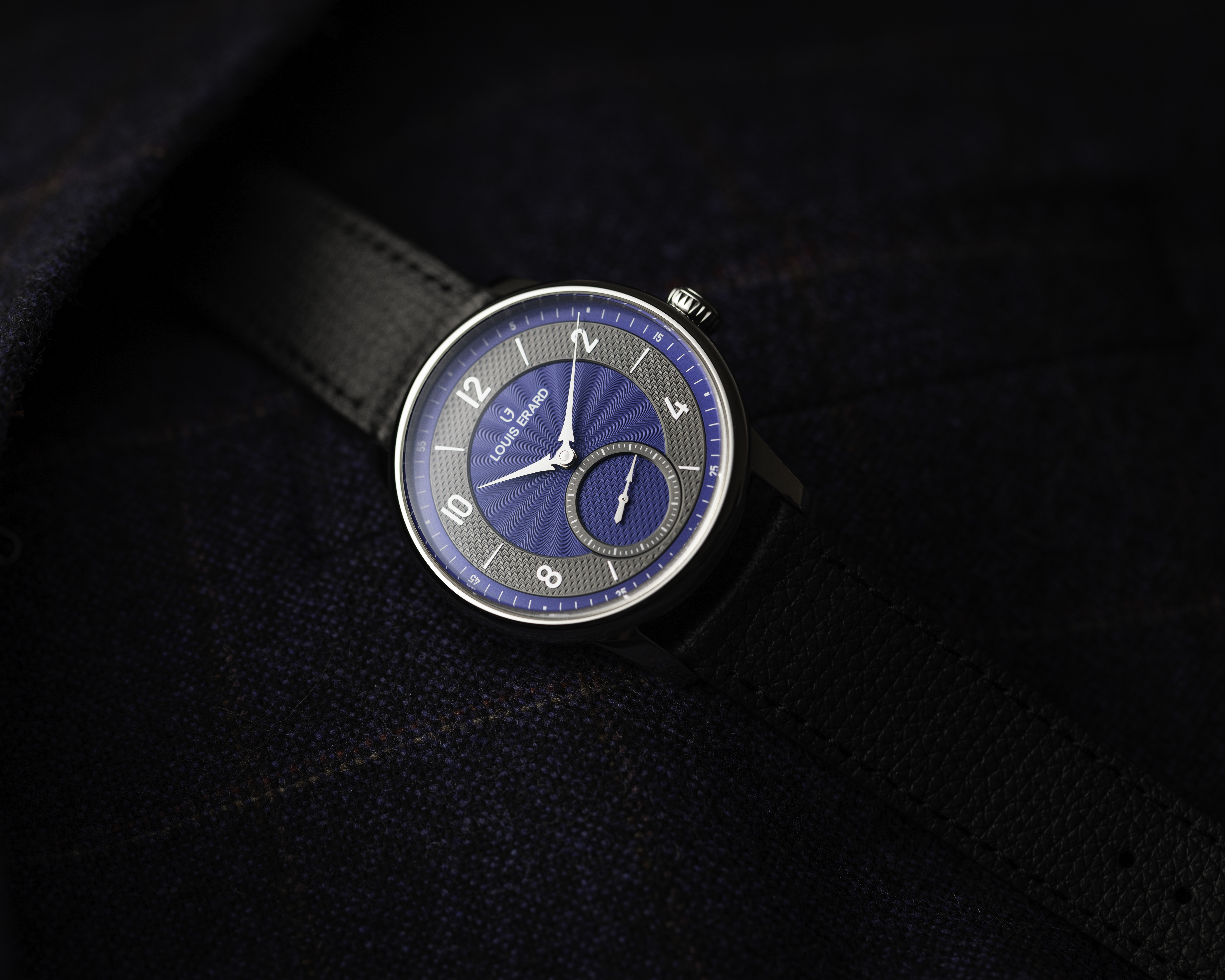 藝術大師系列|Métiers d‘Art Excellence Petite Seconde Guilloché 39mm anthracite blue