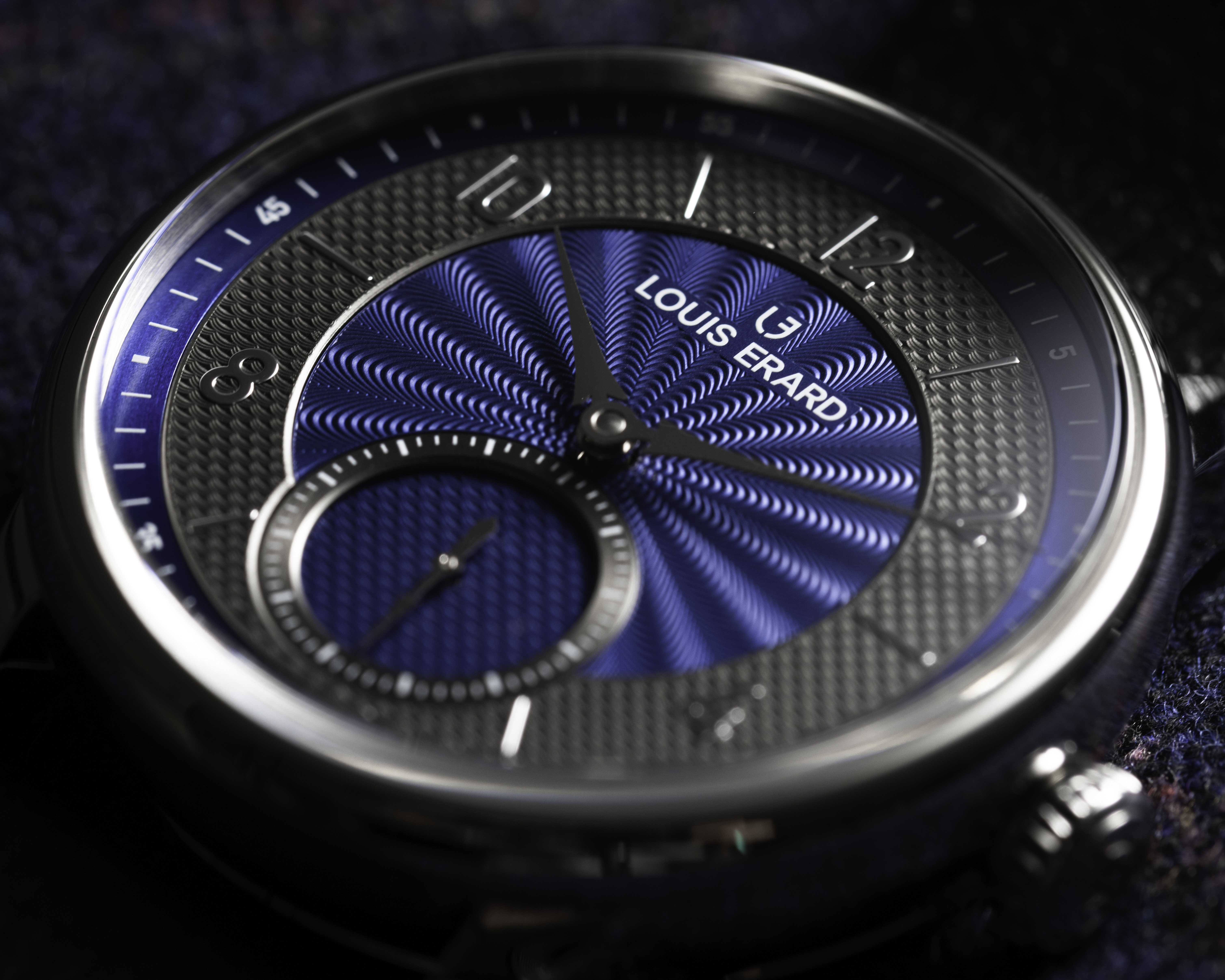 藝術大師系列|Métiers d‘Art Excellence Petite Seconde Guilloché 39mm anthracite blue