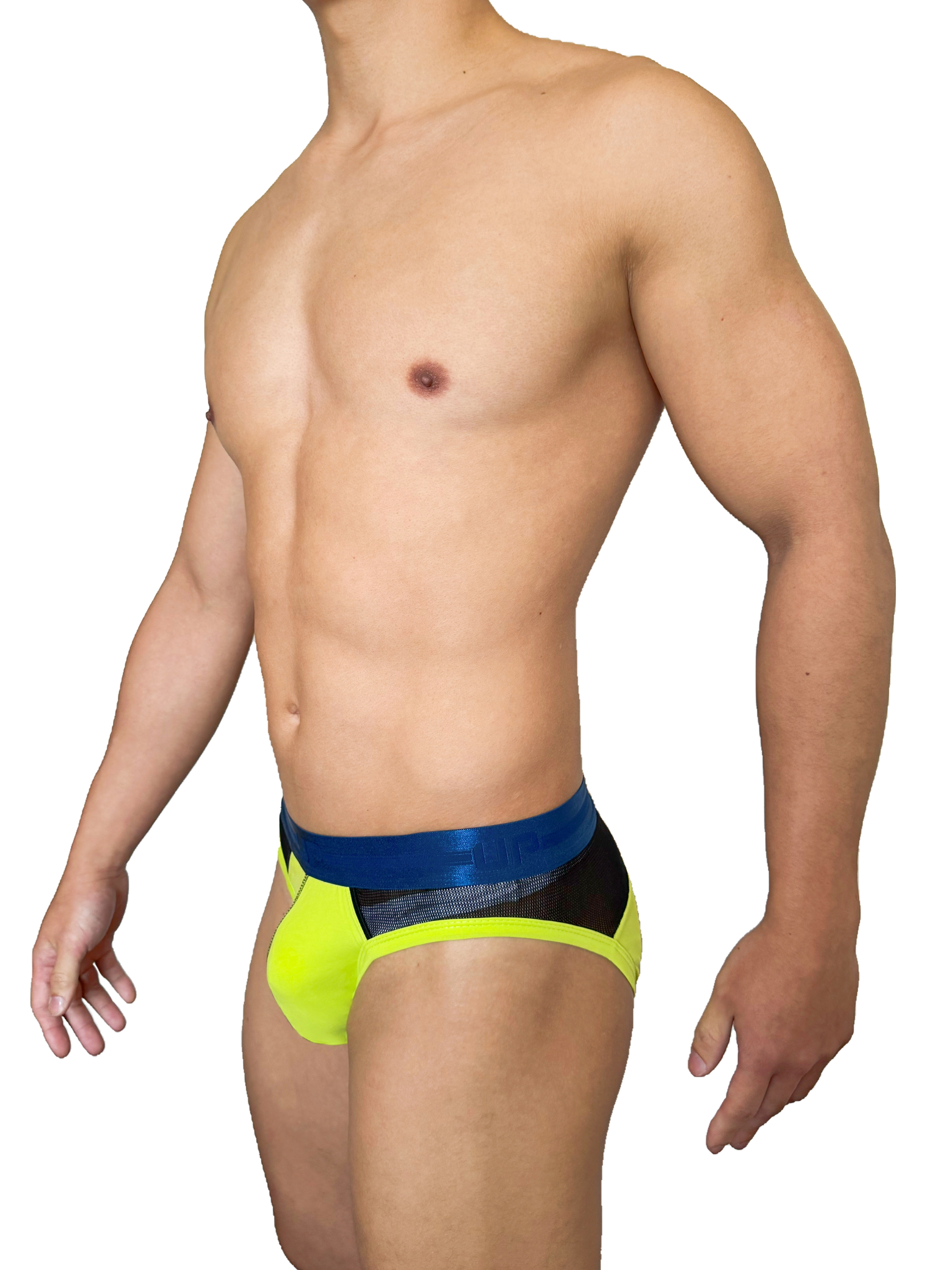 Colour Mesh 半透三角內褲 青檸綠