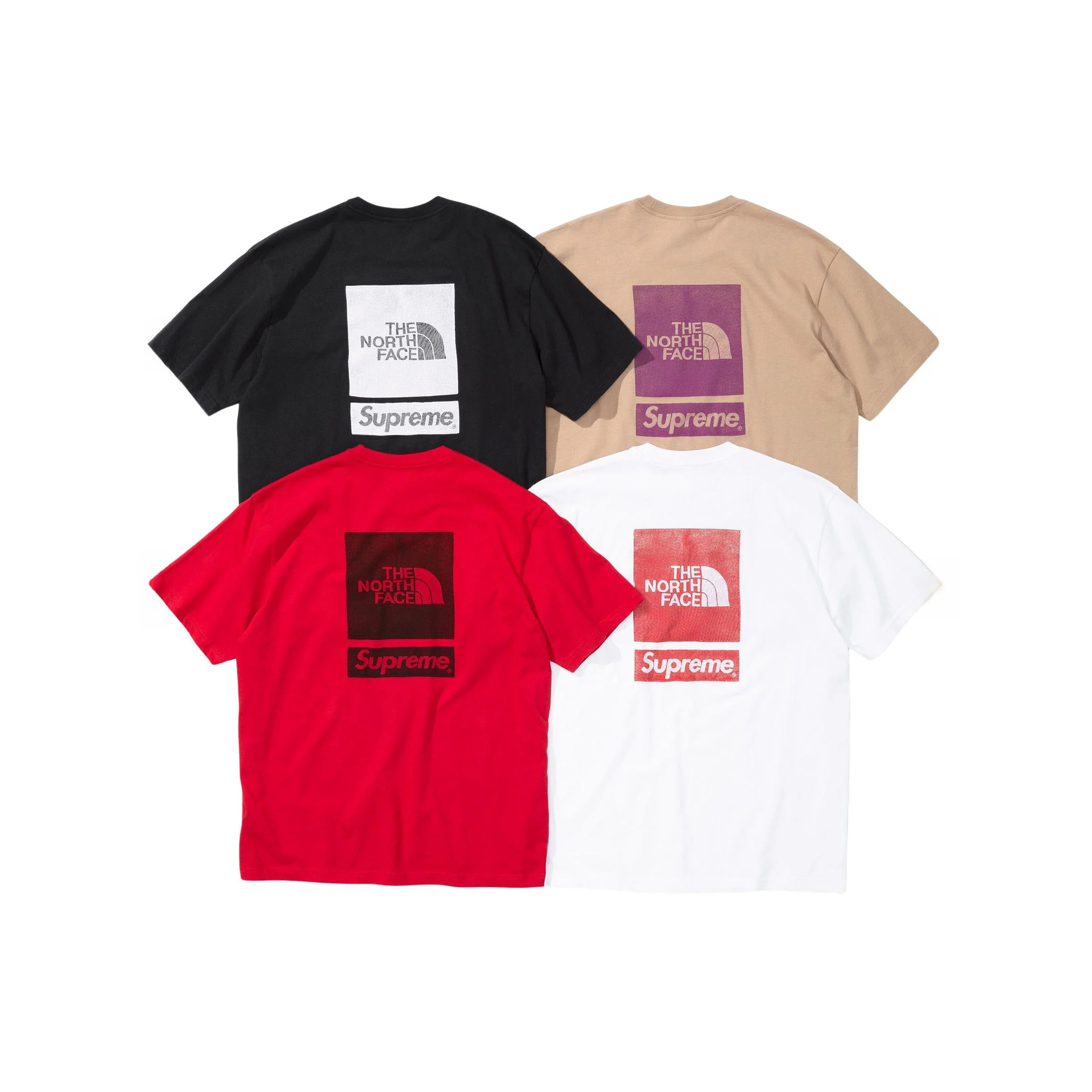 SUPREME X THE NORTH FACE S/S TOP LOGO TNF GRAPHIC TEE 短T 黑色/沙色/紅色/白色-NF0A88HR