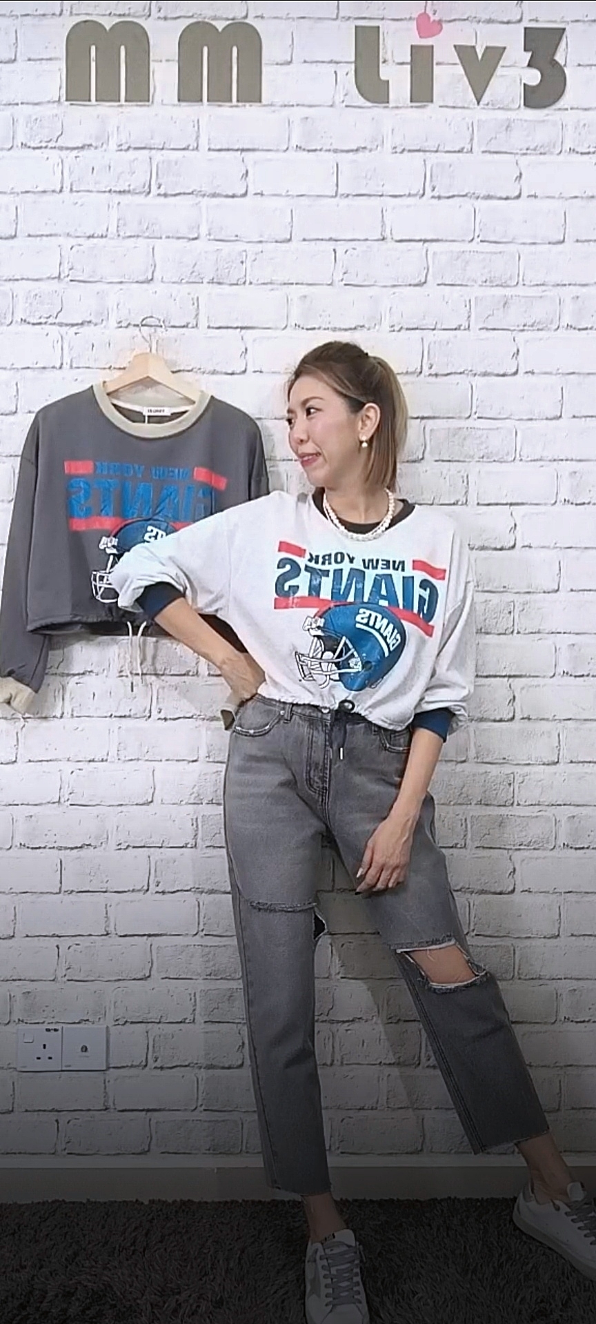 5090 RM239 🇰🇷Made in Korea 韓國右腳破大口牛仔長褲 👉S(W:64-82cm H:98cm) M(W:66-84cm H:104cm) L(W:74-90cm H:110cm) XL(W:76-94cm H:114cm)👈