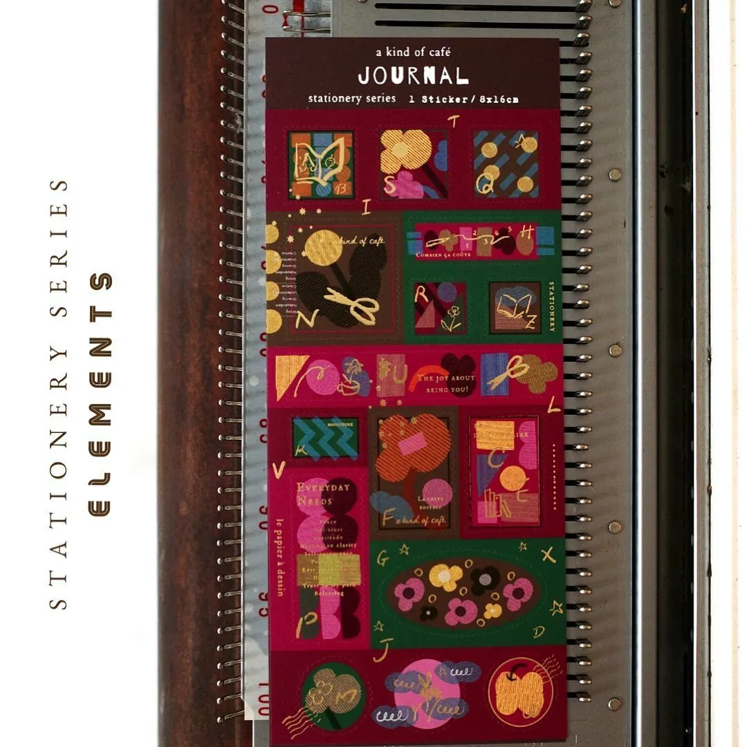 燙金郵票貼紙 快樂元素出版社 Happy Elements｜什物A kind of cafe 台灣