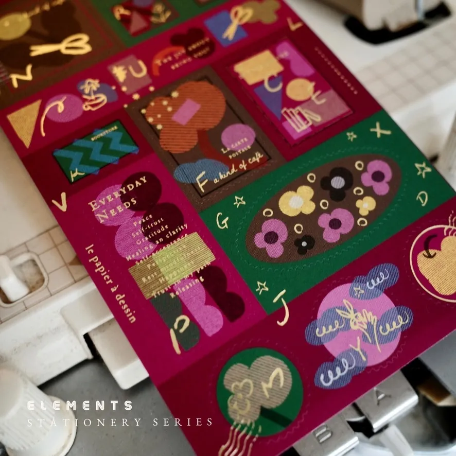 燙金郵票貼紙 快樂元素出版社 Happy Elements｜什物A kind of cafe 台灣
