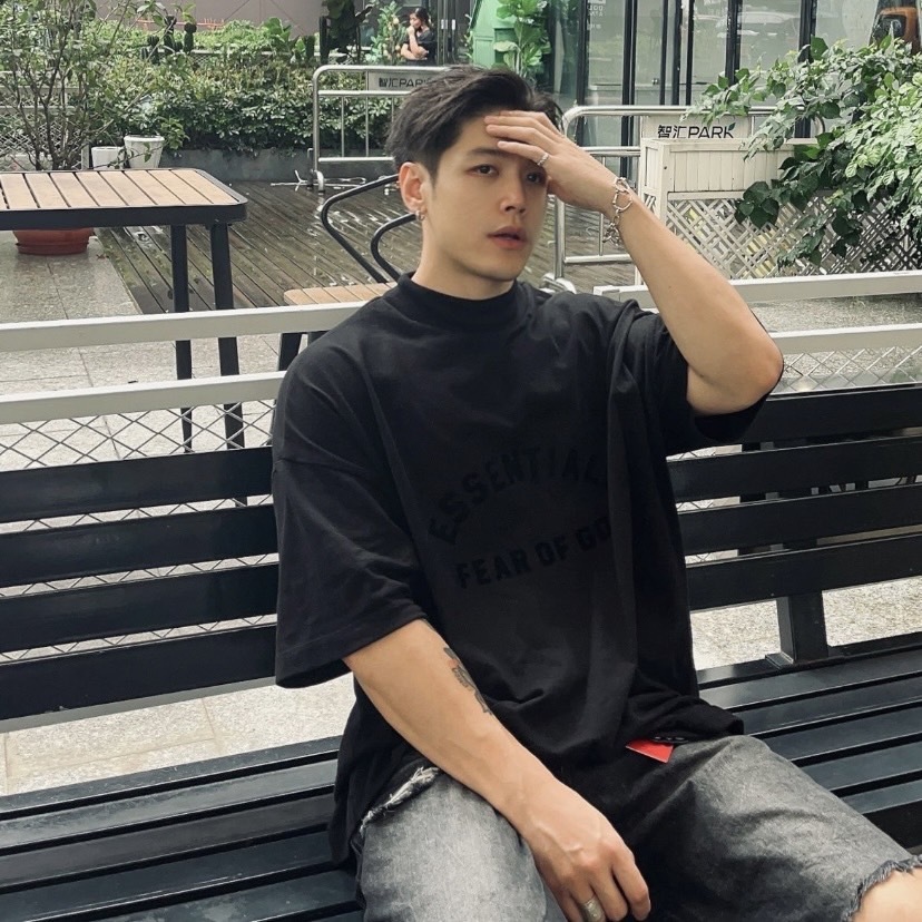 <特價必搶❤️‍🔥>Essentials Fear Of God FOG 23SS 王嘉爾同款 短袖 基本款 套裝 棉褲 黑