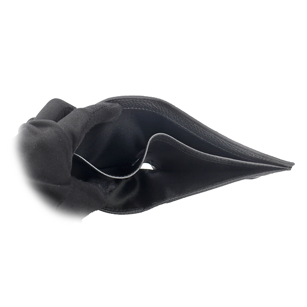 【BALLY】Ribbon 紅白條紋牛皮對開8卡短夾(黑色) 6306559