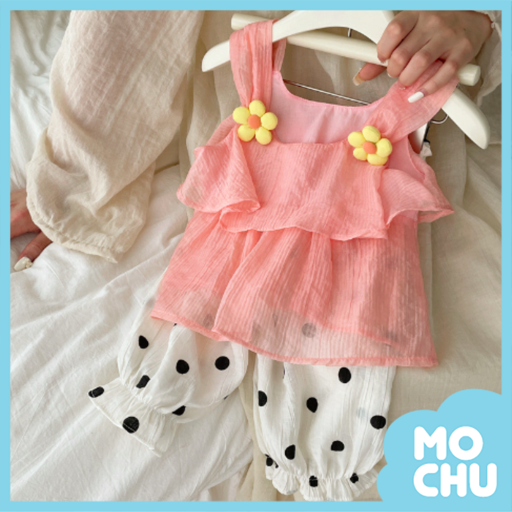 浪漫波浪小花點點套裝