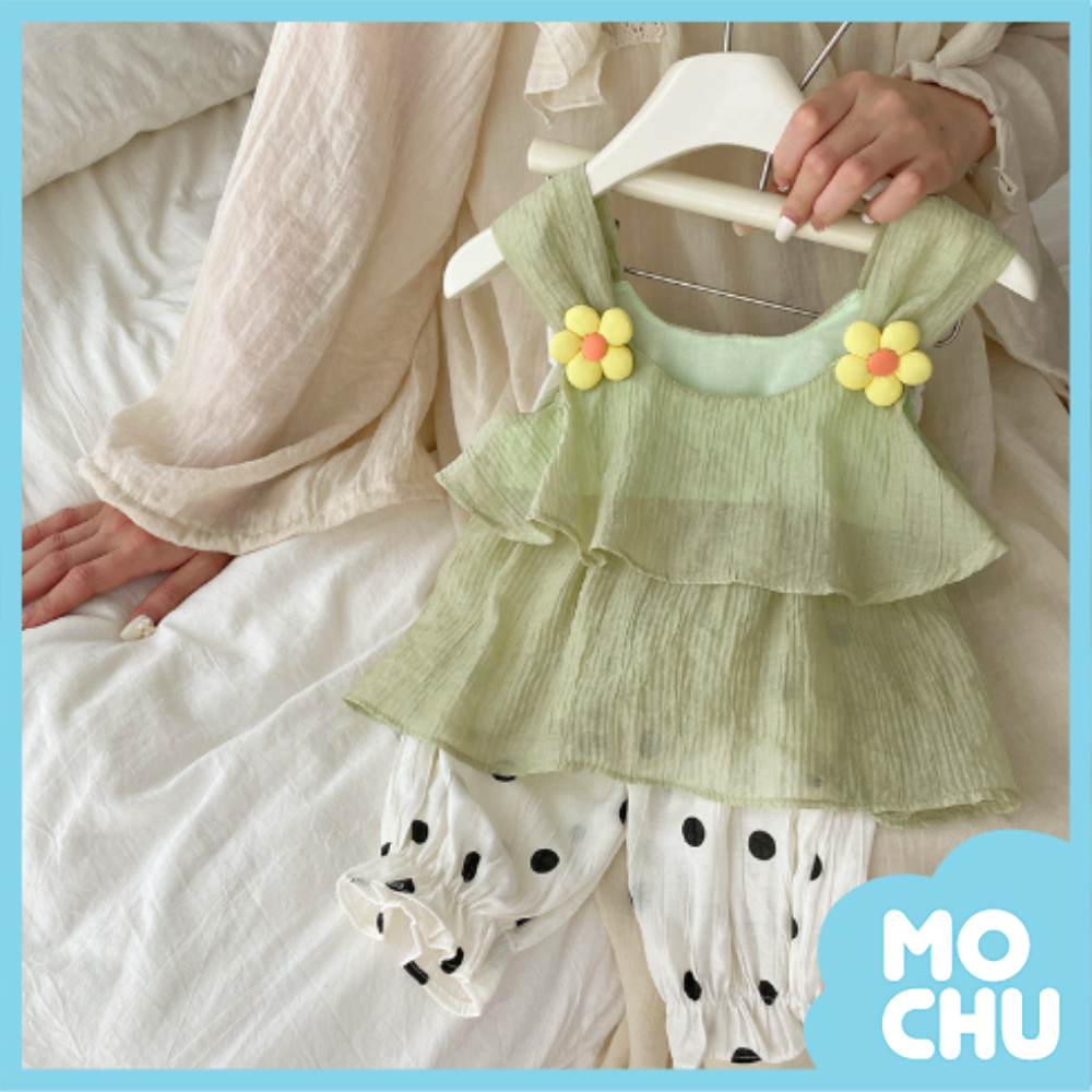 浪漫波浪小花點點套裝