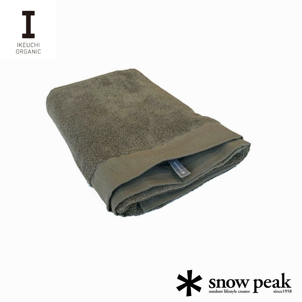 Snow Peak x 今治毛巾 有機純棉面巾 - 卡其色