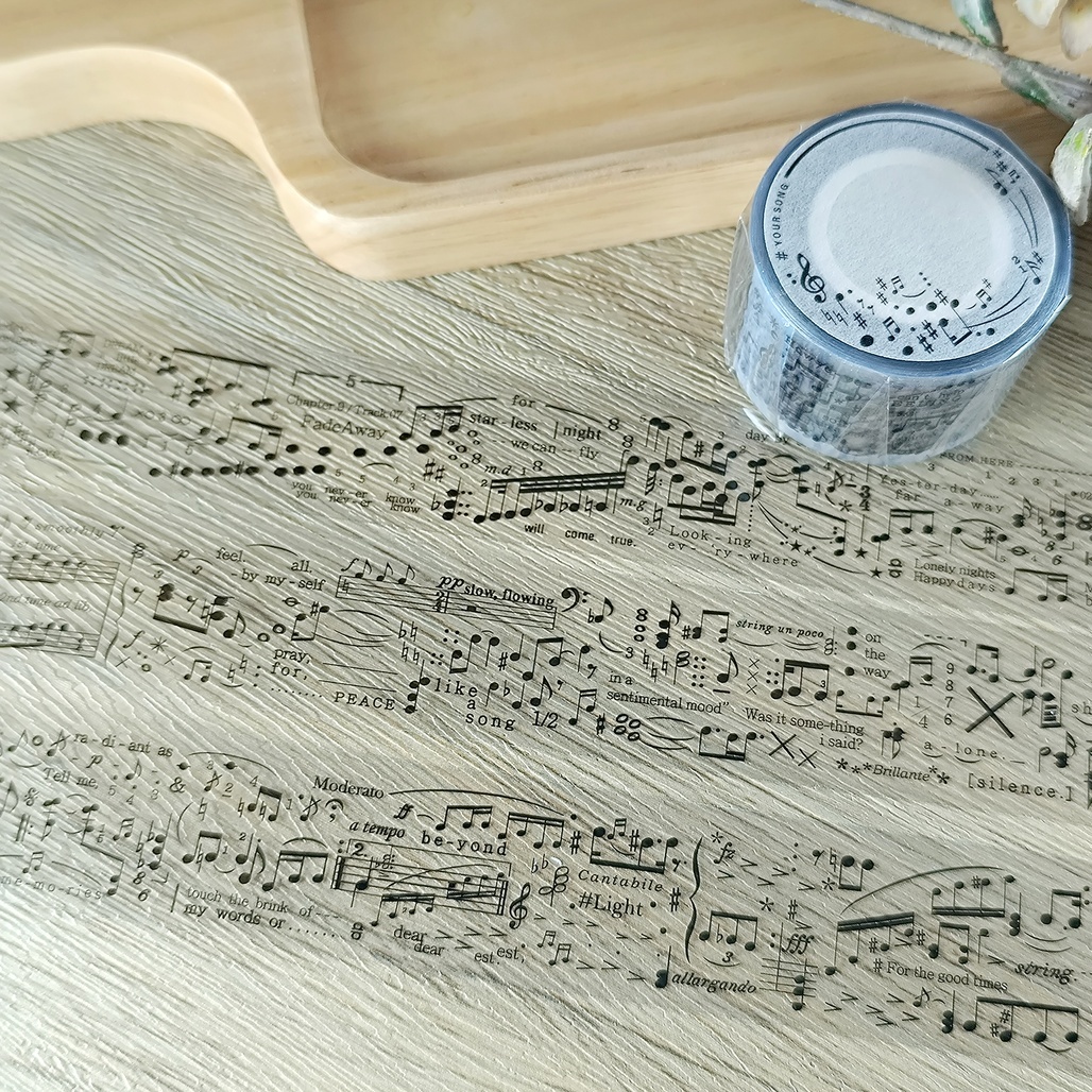 PLUSMINUS．Your Song 3cm亮面PET膠帶 <整捲/分裝>