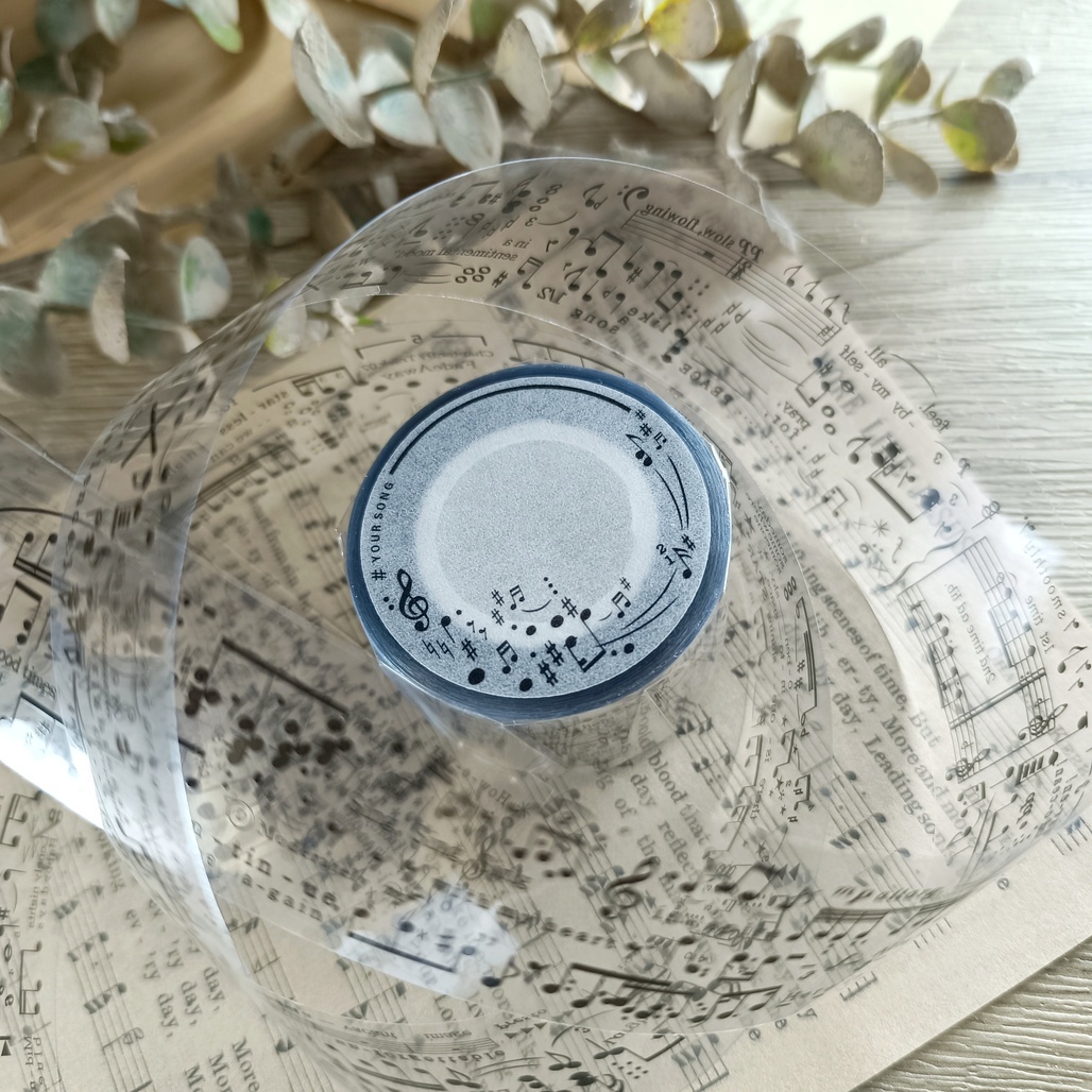 PLUSMINUS．Your Song 3cm亮面PET膠帶 <整捲/分裝>