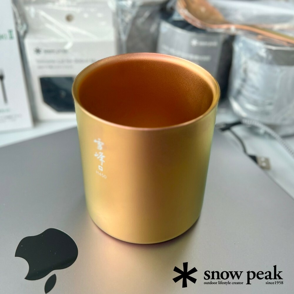 Snow Peak 雪峰鈦金屬鈦雙層杯 450ml - 特別版