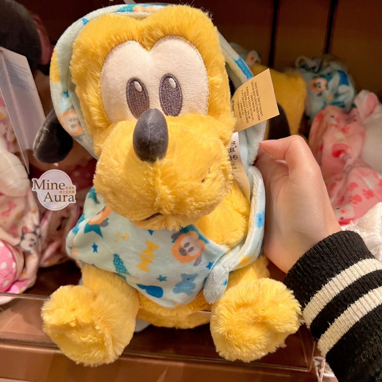 布魯托 Pluto 寶寶 包巾 娃娃 玩偶 -香港迪士尼樂園