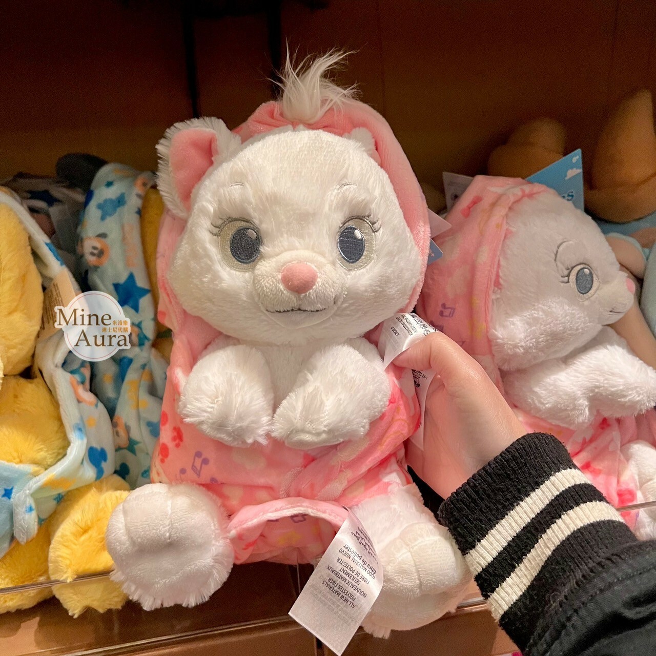 瑪莉貓 Marie 寶寶 包巾 娃娃 玩偶 貓兒歷險記 The Aristocats -香港迪士尼樂園