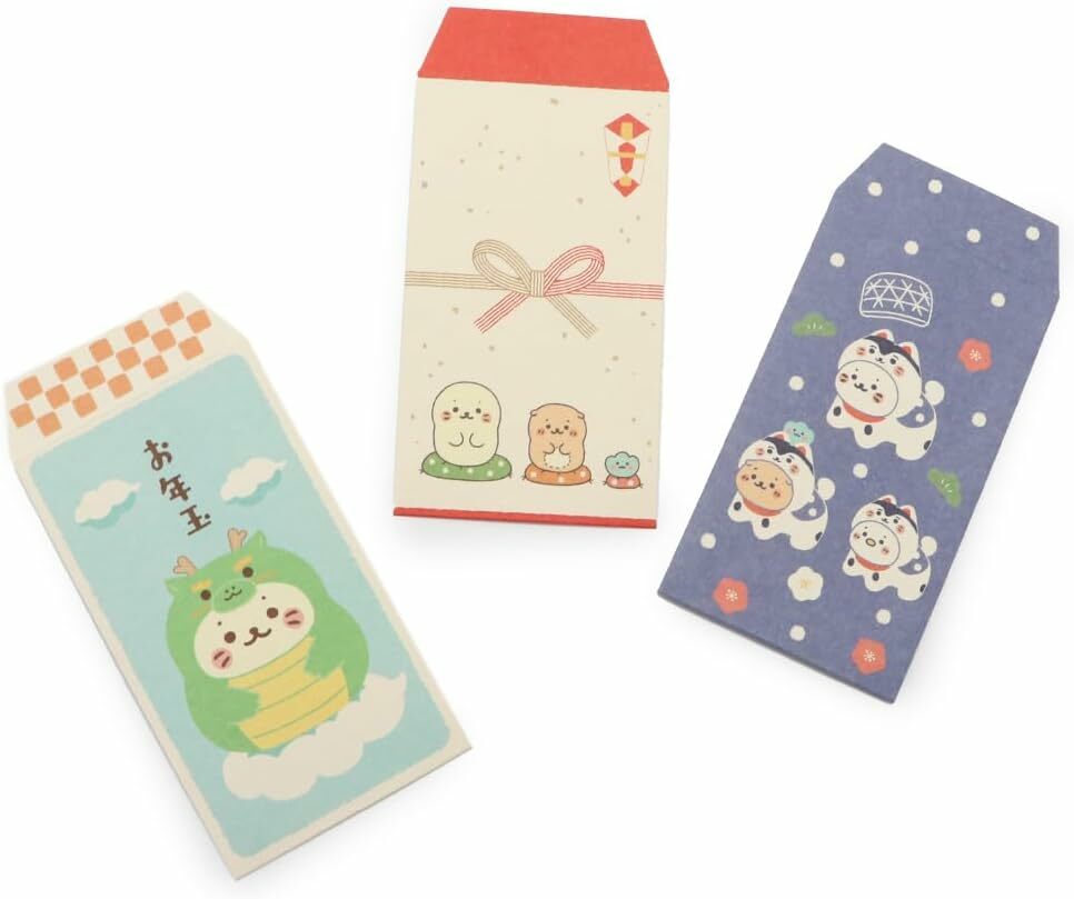 Sirotan 祝儀袋(5枚入) 龍年／正坐／福犬