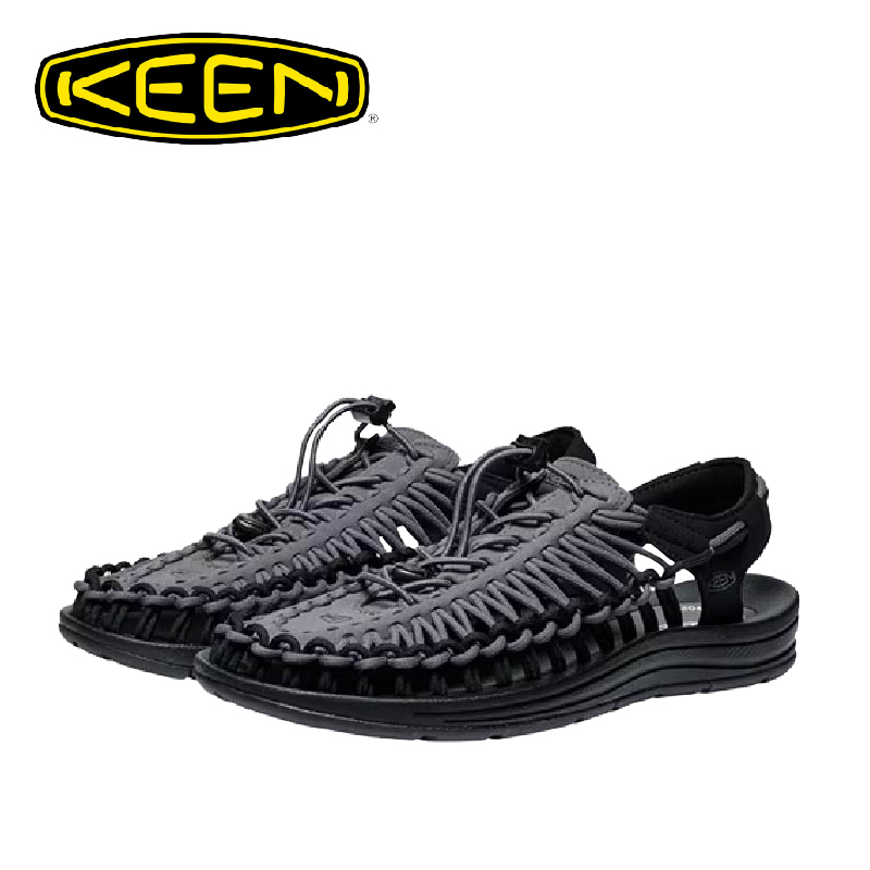 KEEN 美國 UNEEK 黑/鐵灰  戶外機能/舒適/潮流時尚/雙繩一墊 30K28863