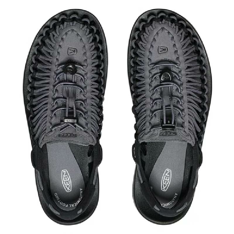 KEEN 美國 UNEEK 黑/鐵灰  戶外機能/舒適/潮流時尚/雙繩一墊 30K28863