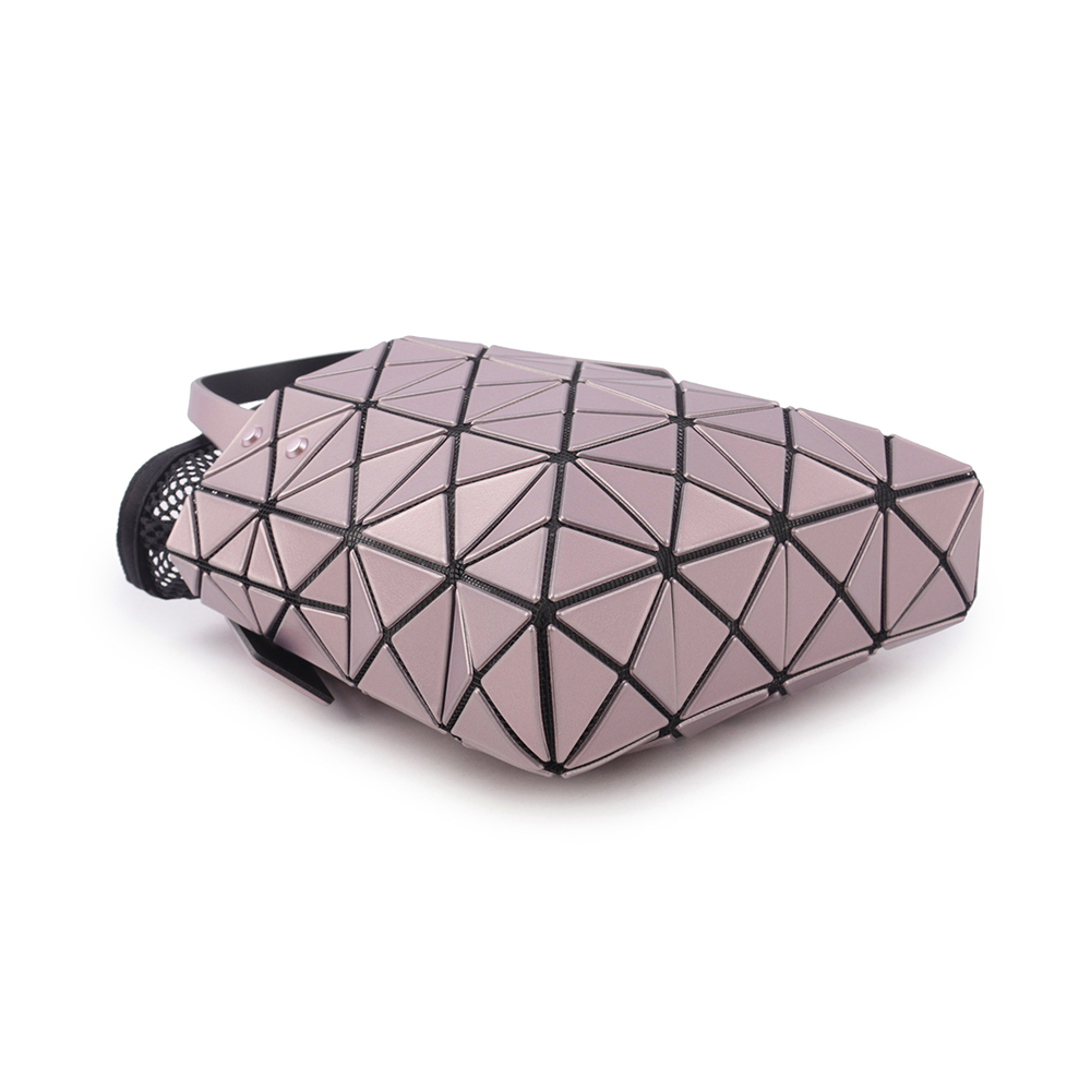 【ISSEY MIYAKE三宅一生】BAO BAO LUCENT BOXY 4X4 迷你金屬色手提包(粉色) AG651 22