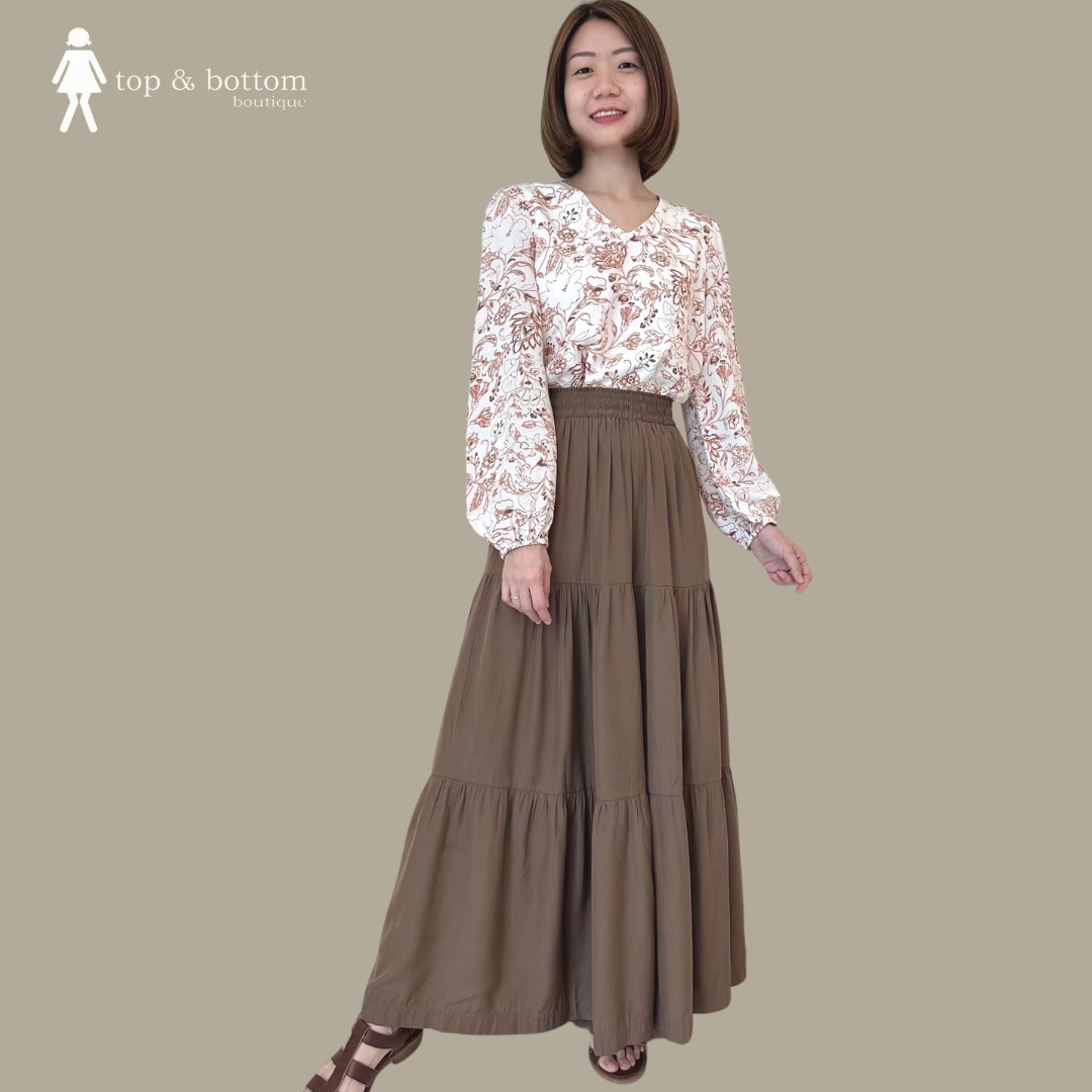 L/SLEEVE FLORAL BLOUSE