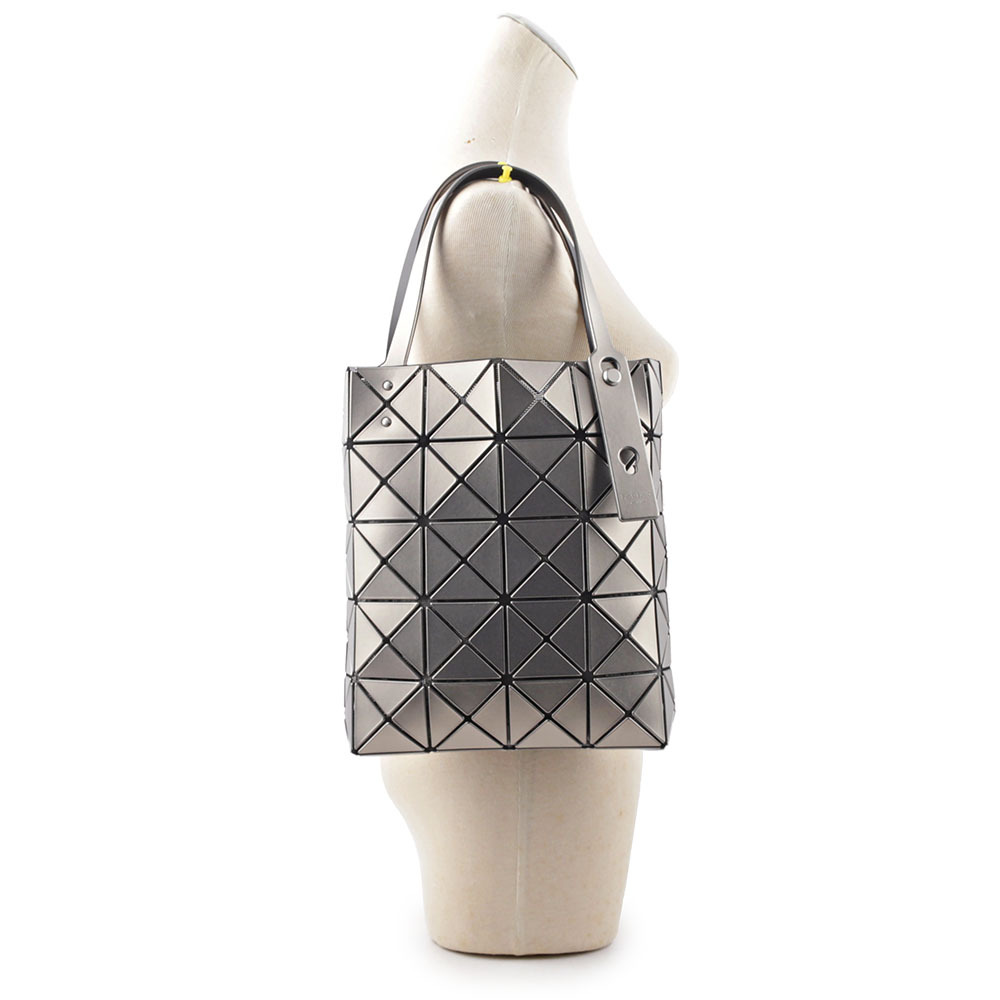 【ISSEY MIYAKE三宅一生】BAO BAO LUCENT BOXY 5X4 金屬色手提包(銀色) AG652 91