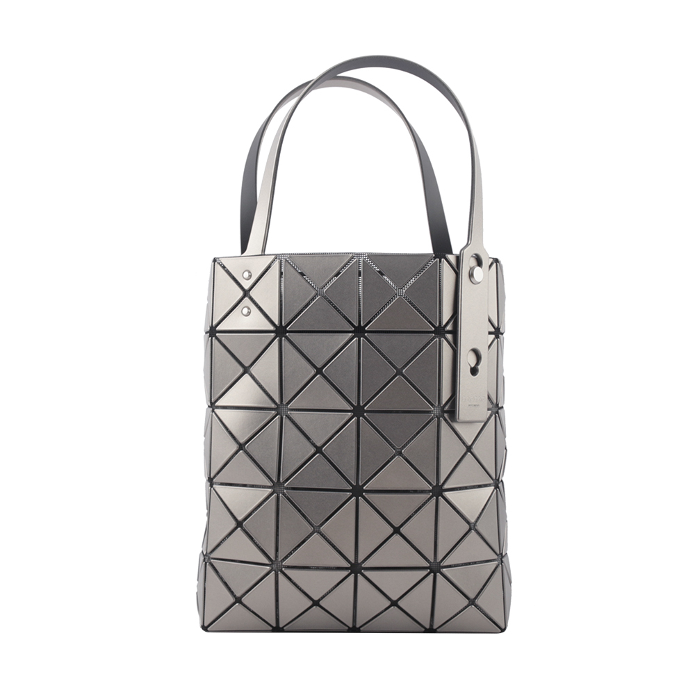 【ISSEY MIYAKE三宅一生】BAO BAO LUCENT BOXY 5X4 金屬色手提包(銀色) AG652 91