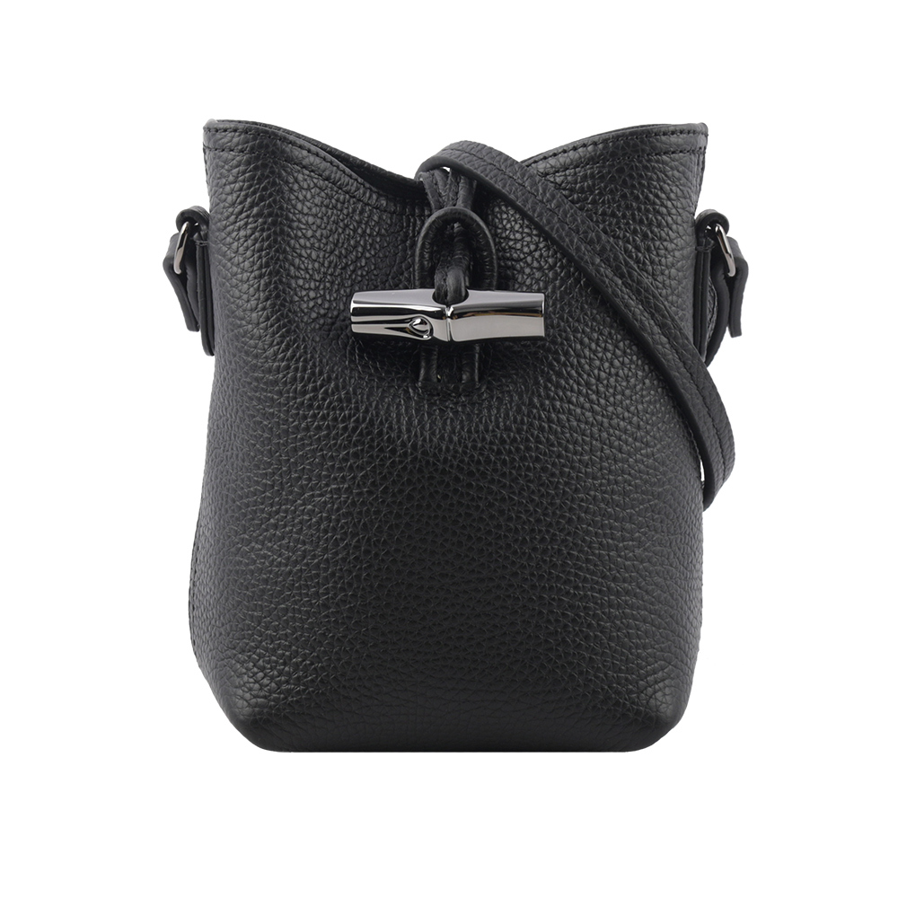 【LONGCHAMP】ROSEAU XS 竹節釦牛皮迷你斜背包
