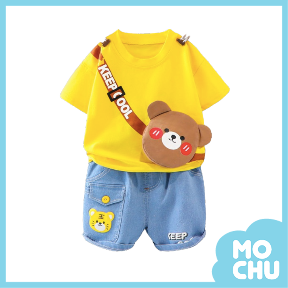 咖啡熊熊假背帶套裝