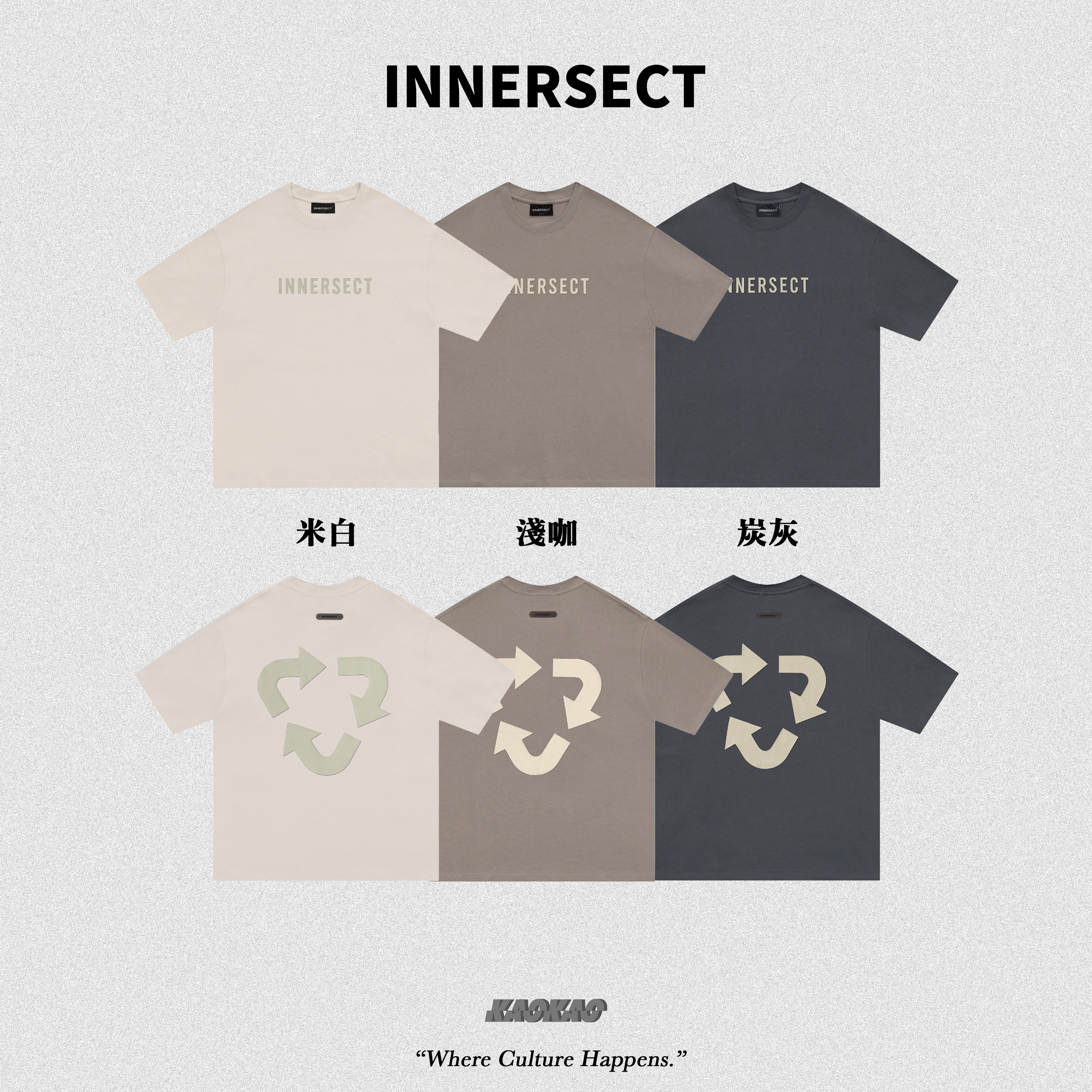 INNERSECT 三生萬物 LOGO字樣 循環短TEE【INN23SSTTE18】