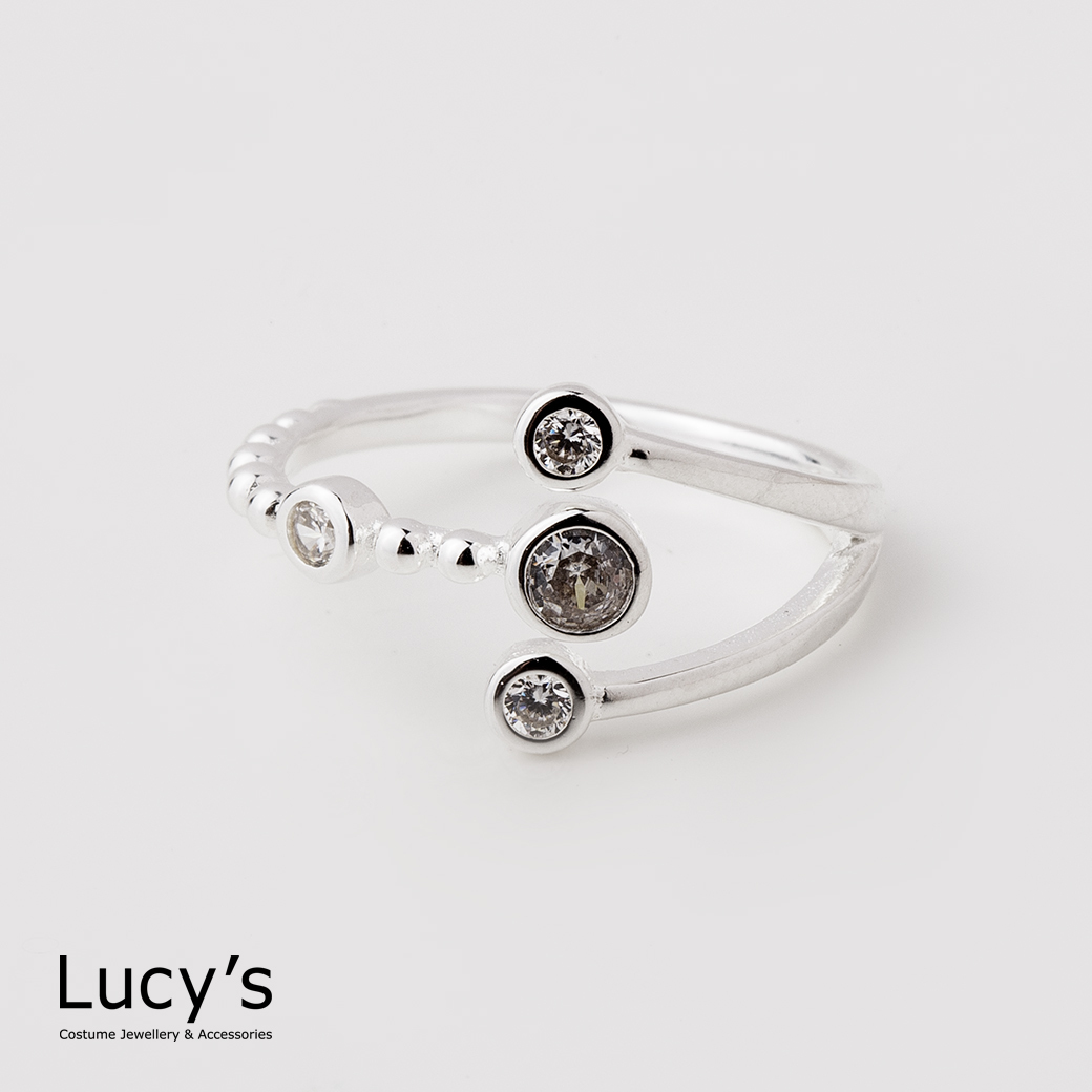 925純銀 曦光之芒 開口戒 (112473)