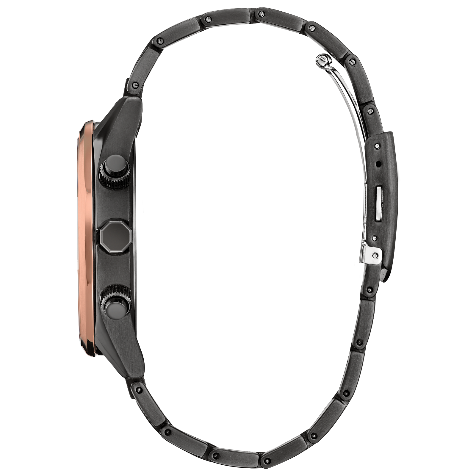 萬年鐘錶 - Citizen 星辰錶   菁英全黑光動能電波男錶 AT8267-86X  錶徑43MM