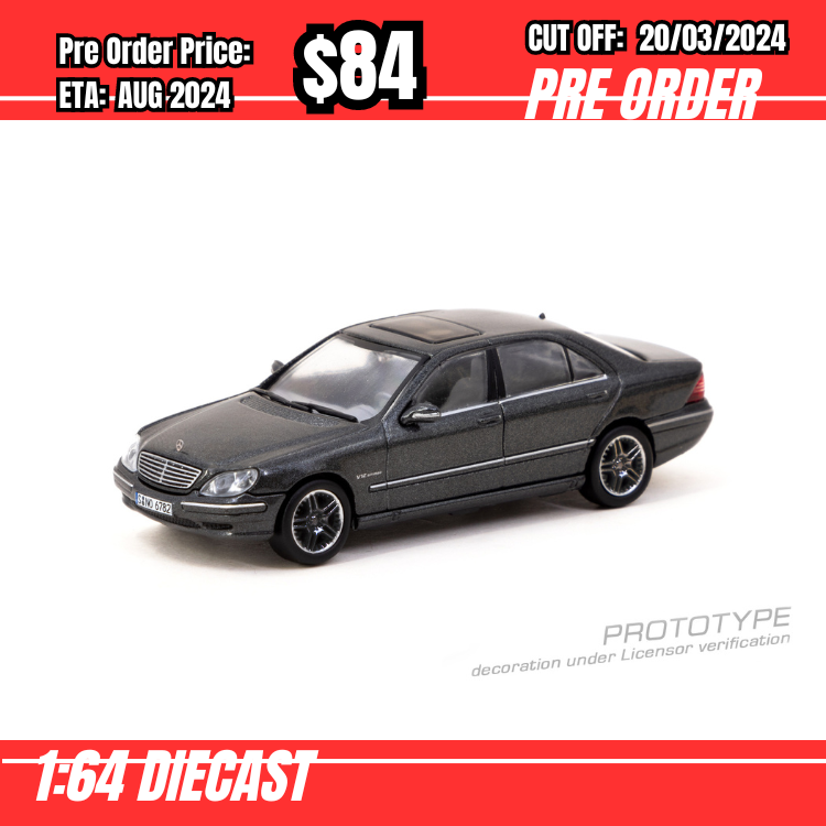 PO-$84  * Tarmac * 1:64 Mercedes-Benz S 65 AMG Tectite Grey Metallic [OD07/03]