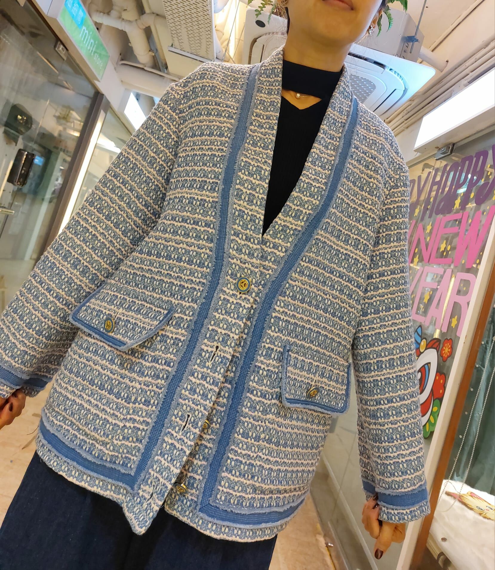 SANDRO  粉紅粉藍間外套