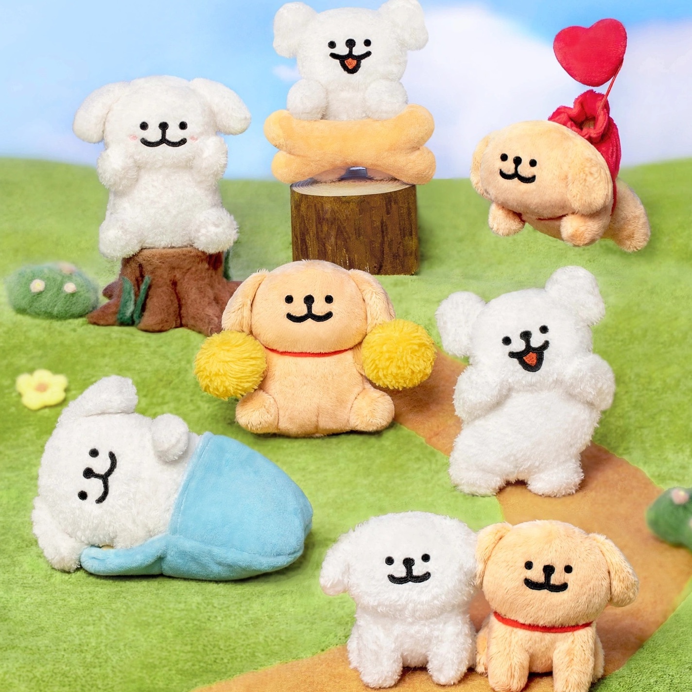 MALTESE 線條小狗 小狗日記 吊飾 鑰匙圈 盲盒 / 現貨