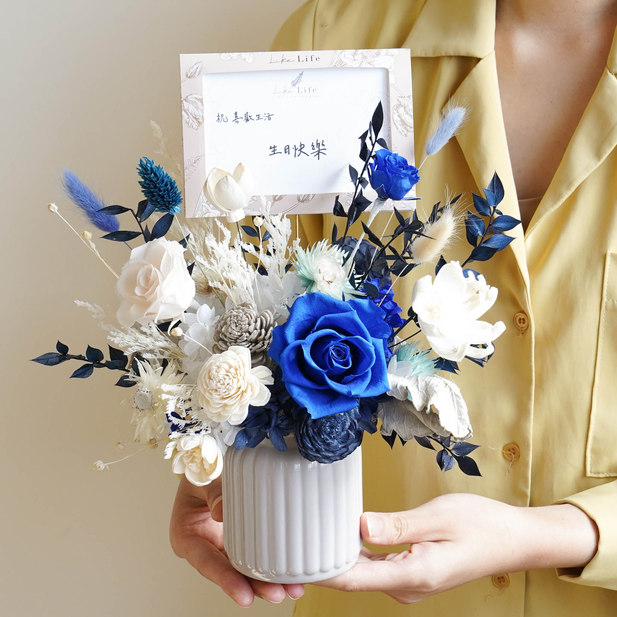 開幕盆花,永生花盆栽,開幕盆栽推薦男生,主管盆花