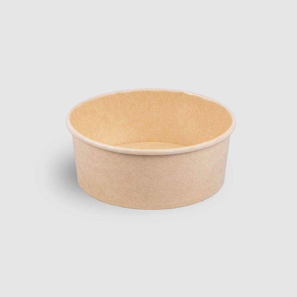 紙圓便當盒 全牛皮 900ml