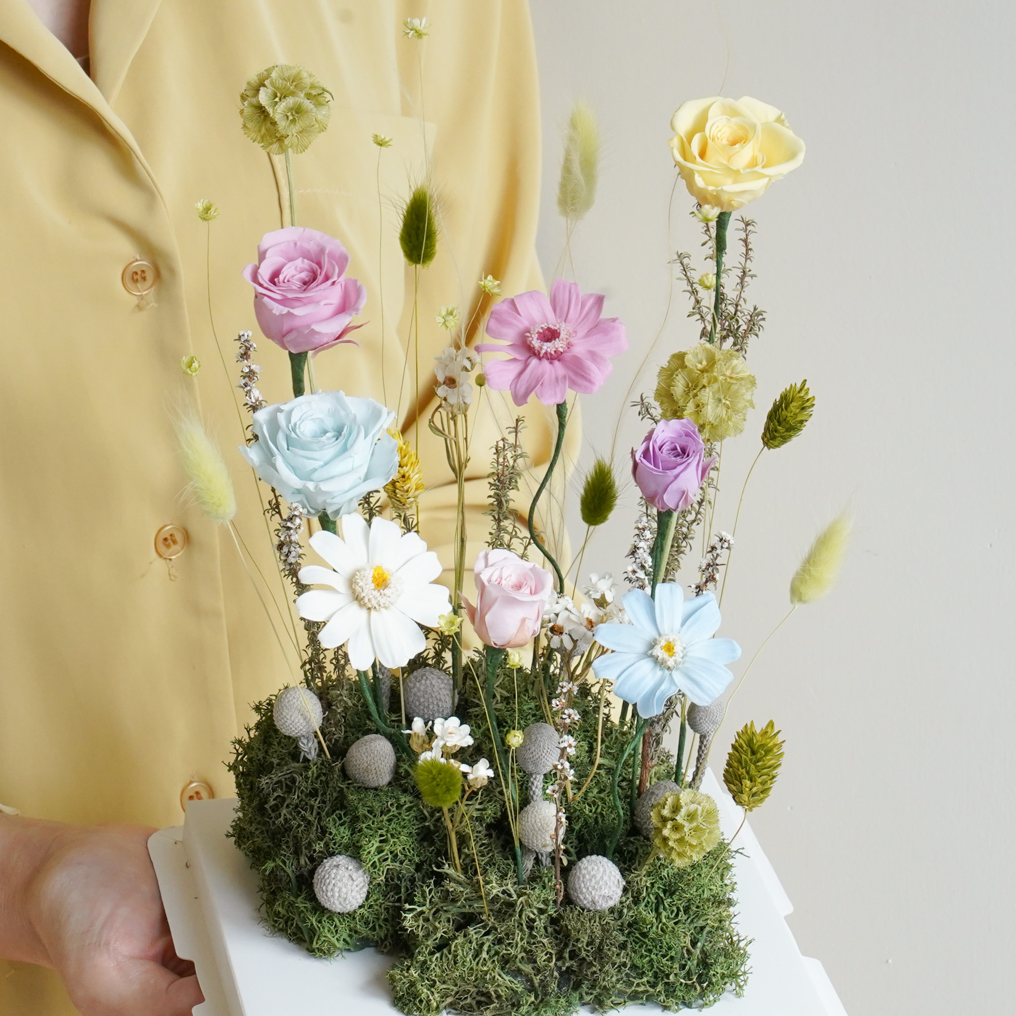 愛麗絲夢遊仙境-夢幻花園,永生花禮盒