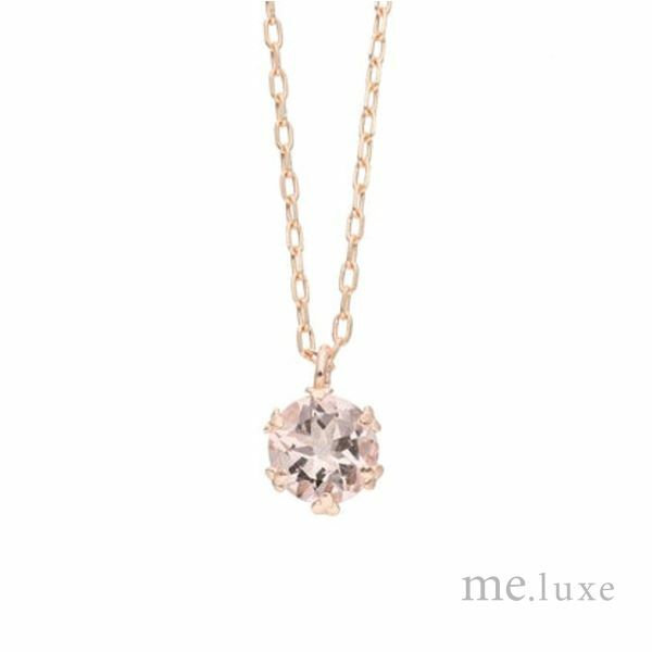 【me.luxe】K10粉紅摩根石項鍊