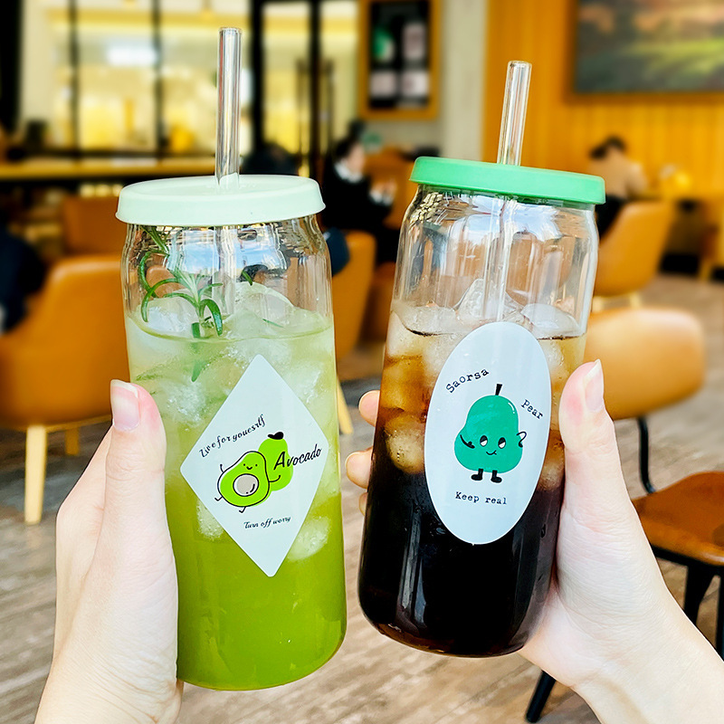 《3770》創意水果造型玻璃果汁杯500ML