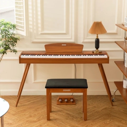 Donner DDP-80 電鋼琴 木質 88 鍵 全配重鍵盤 數位鋼琴 (附琴架,三踏板)