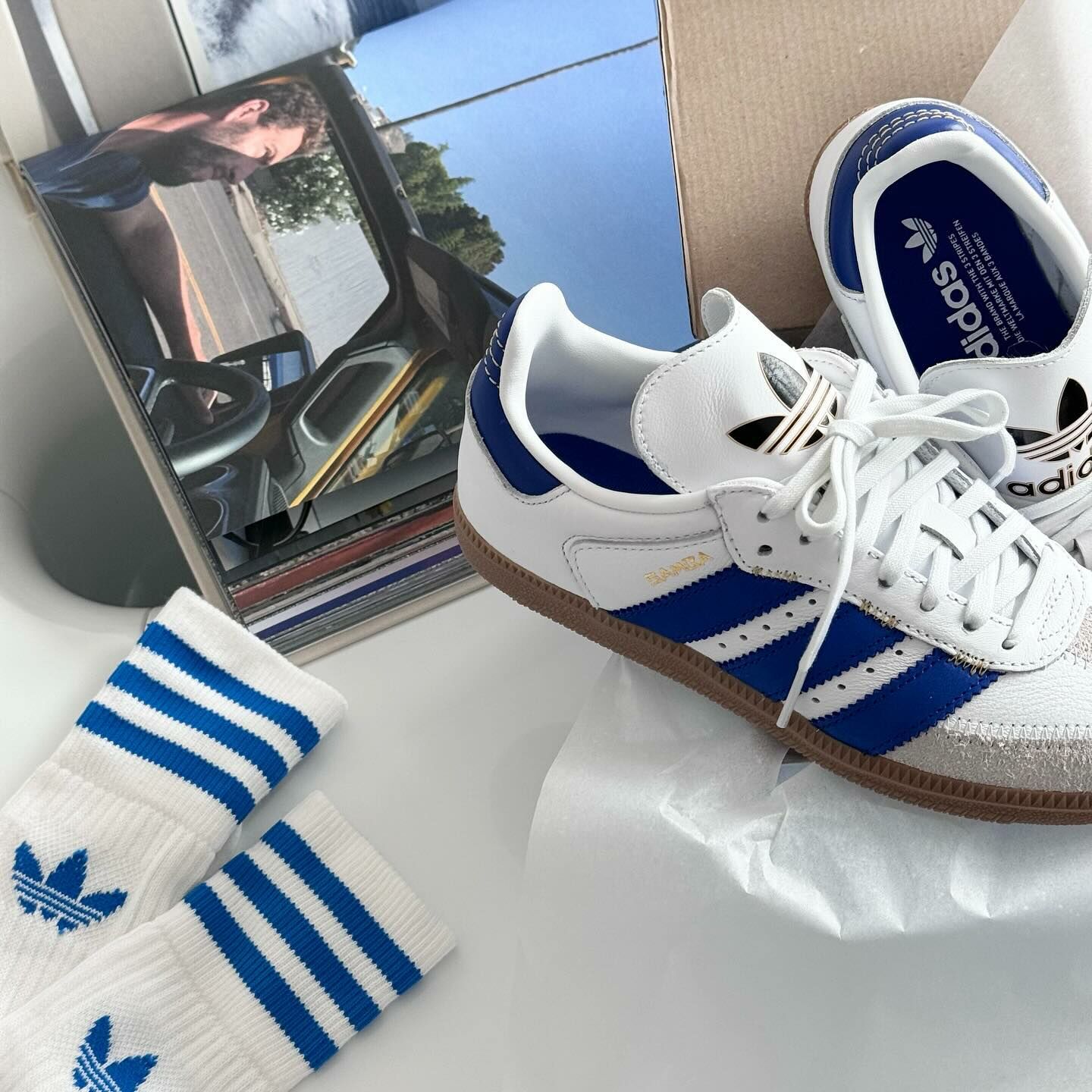 Adidas Originals Samba OG 海軍藍 粗三線 復古鞋 IF1813