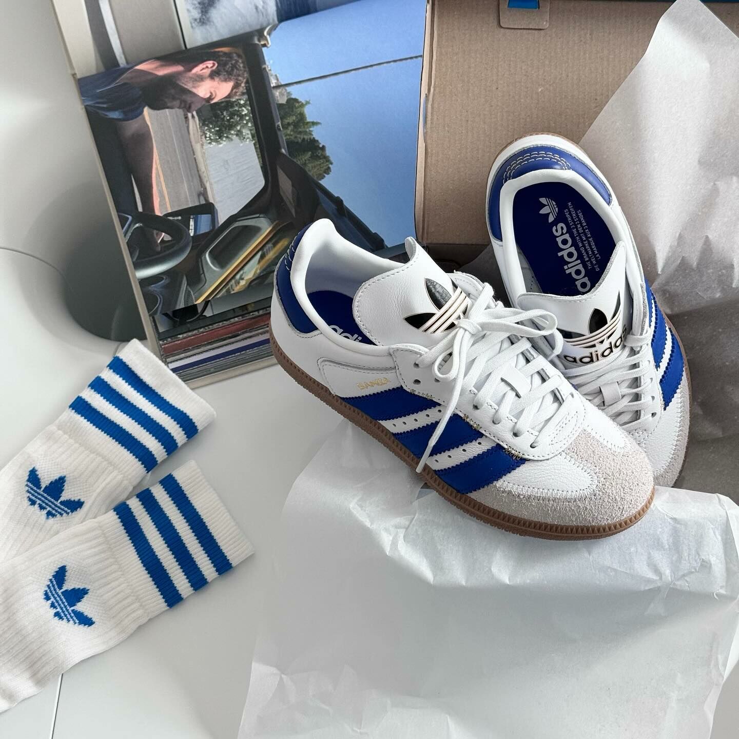 Adidas Originals Samba OG 海軍藍 粗三線 復古鞋 IF1813