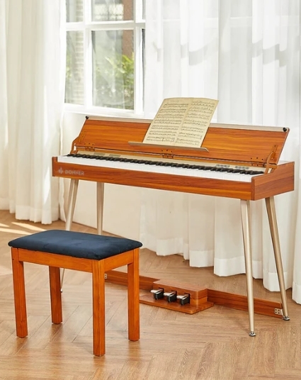 Donner DDP-80 PLUS 電鋼琴 88鍵 全配重鍵盤 木製垂直 數位鋼琴 半開蓋 掀蓋式