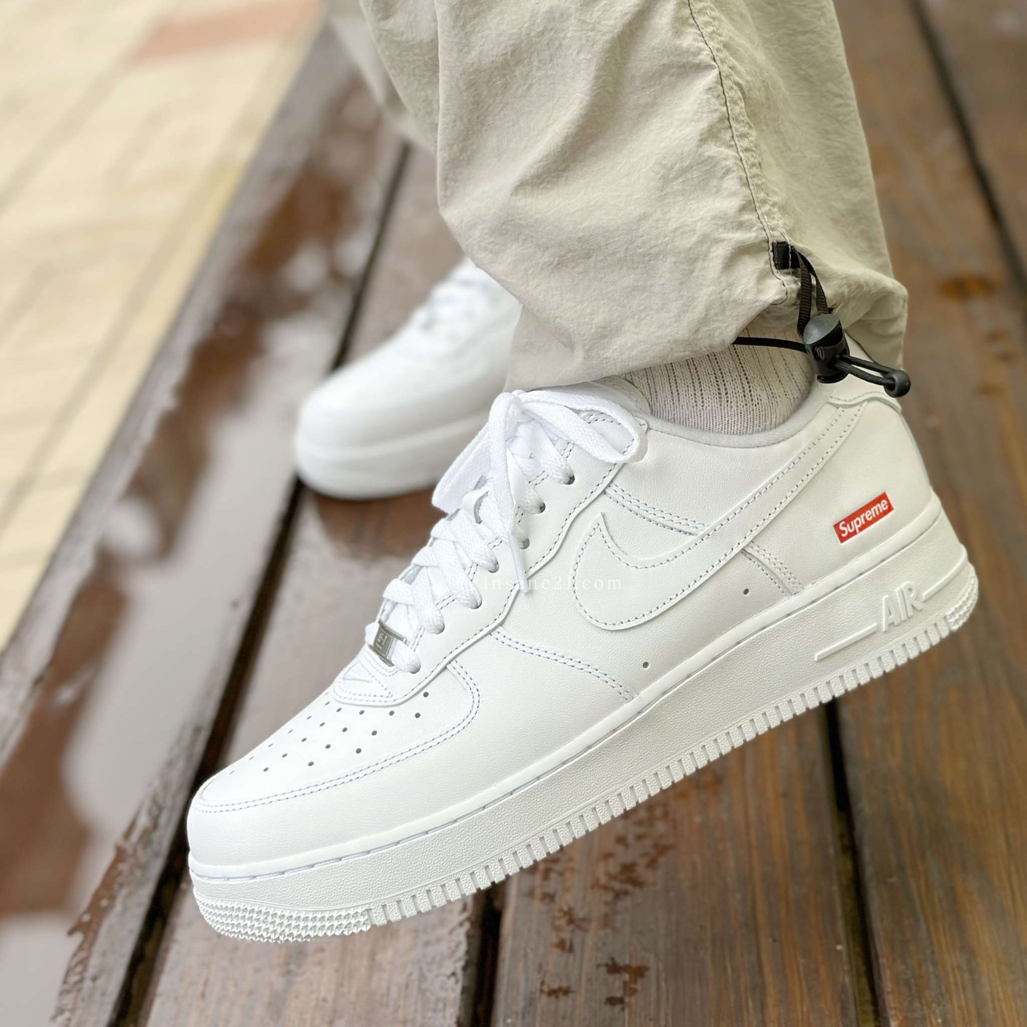 SUPREME X NIKE AIR FORCE 1 BOX LOGO 白 聯名款 空軍一號 休閒鞋 CU9225-100